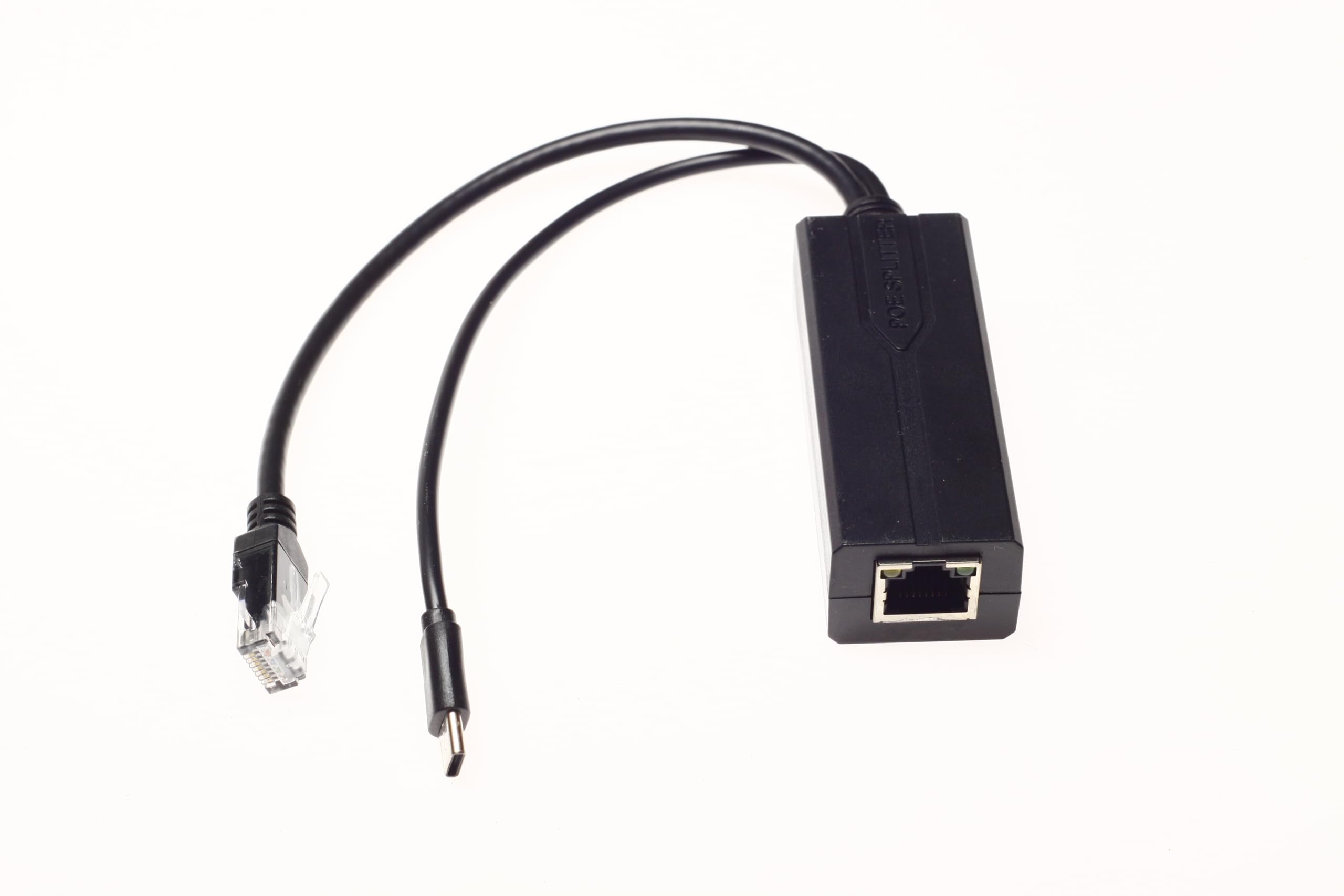 Wirenest Gigabit PoE Splitter with USB-C Power Connector Compatible with Raspberry Pi 5 and Other USB-C Powered Network Devices