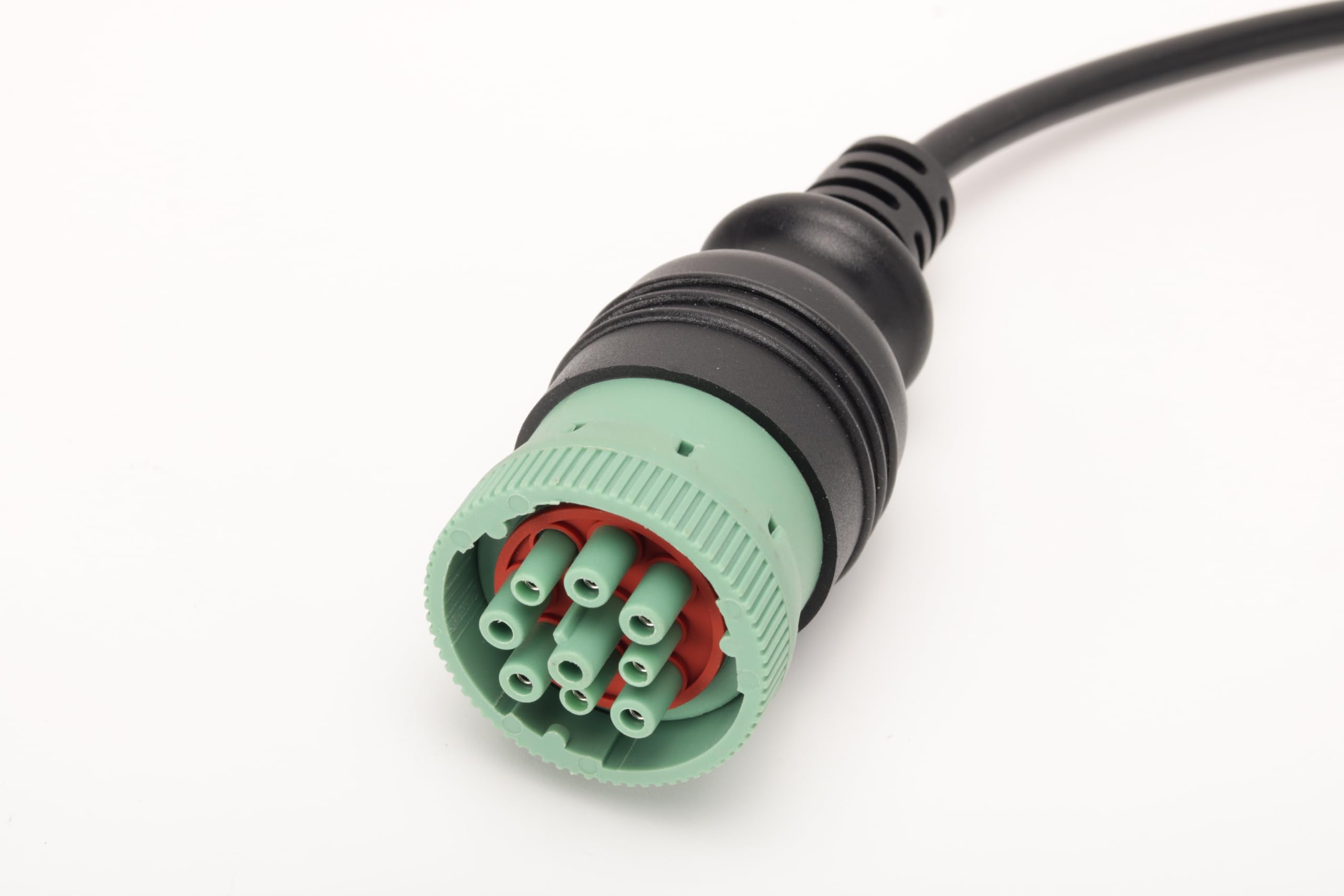 Wirenest? Diagnostic Cable for John Deere EDL V2 & V3 Service Advisor ? Replacement for DS10050 / DS10039, Standard W1 (9-Pin Deutsch) Interface, 6FT Heavy-Duty Cable with Molded Connectors