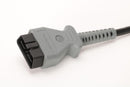 OBD-II vehicle connector and strain relief on the Wirenest MDI2 cable