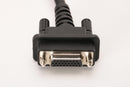 Front view of the 26-pin female connector on the Wirenest MDI2 cable