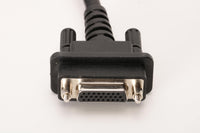 Front view of the 26-pin female connector on the Wirenest MDI2 cable