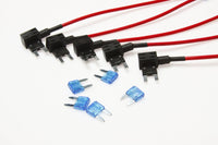 Mini APM ATM Fuse Tap 16awg with 15A Fuse - 5 Pack