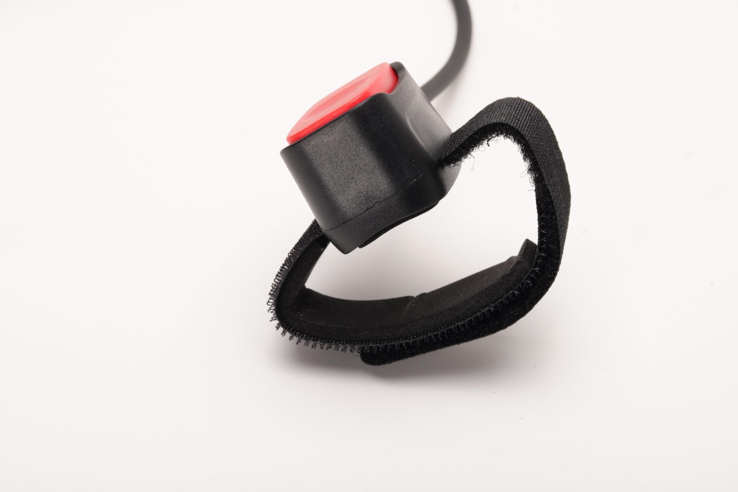 Wirenest® Aviation PTT Button with Velcro Strap – Inline Push-to-Talk Switch with 5.2 mm PJ Plug and Jack – for GA Headsets, Intercoms, and Handheld Transceivers