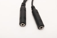 Wirenest® Aviation Headset Adapter Cable – Aftermarket Replacement for Icom OPC-2379 / OPC-499 – GA Dual-Plug Adapter with 3.5 mm PTT Jack & Rubber Seal for Icom IC-A3 A6 A14 A22 A24 A25 Radios