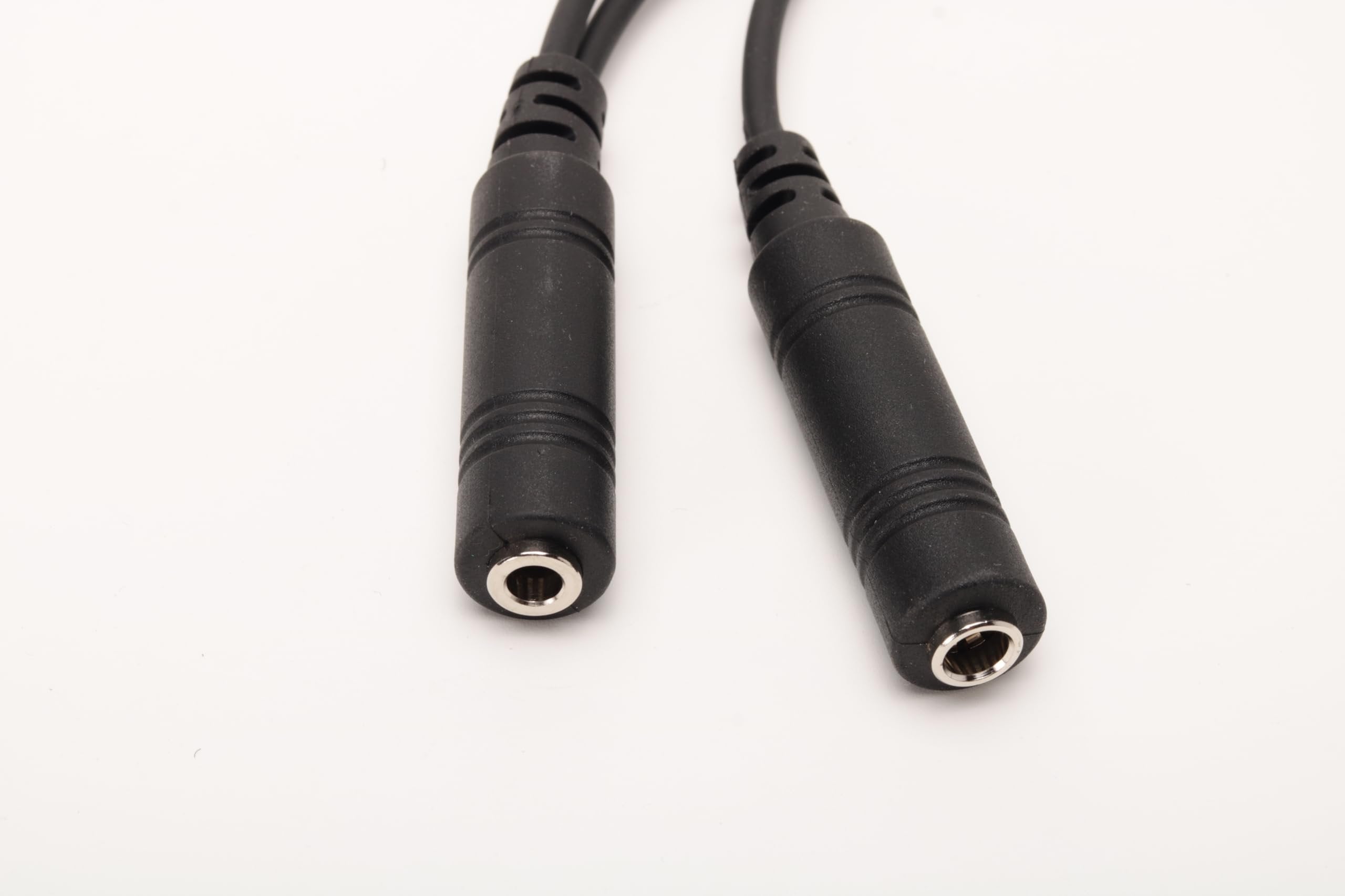 Wirenest® Aviation Headset Adapter Cable – Aftermarket Replacement for Icom OPC-2379 / OPC-499 – GA Dual-Plug Adapter with 3.5 mm PTT Jack & Rubber Seal for Icom IC-A3 A6 A14 A22 A24 A25 Radios