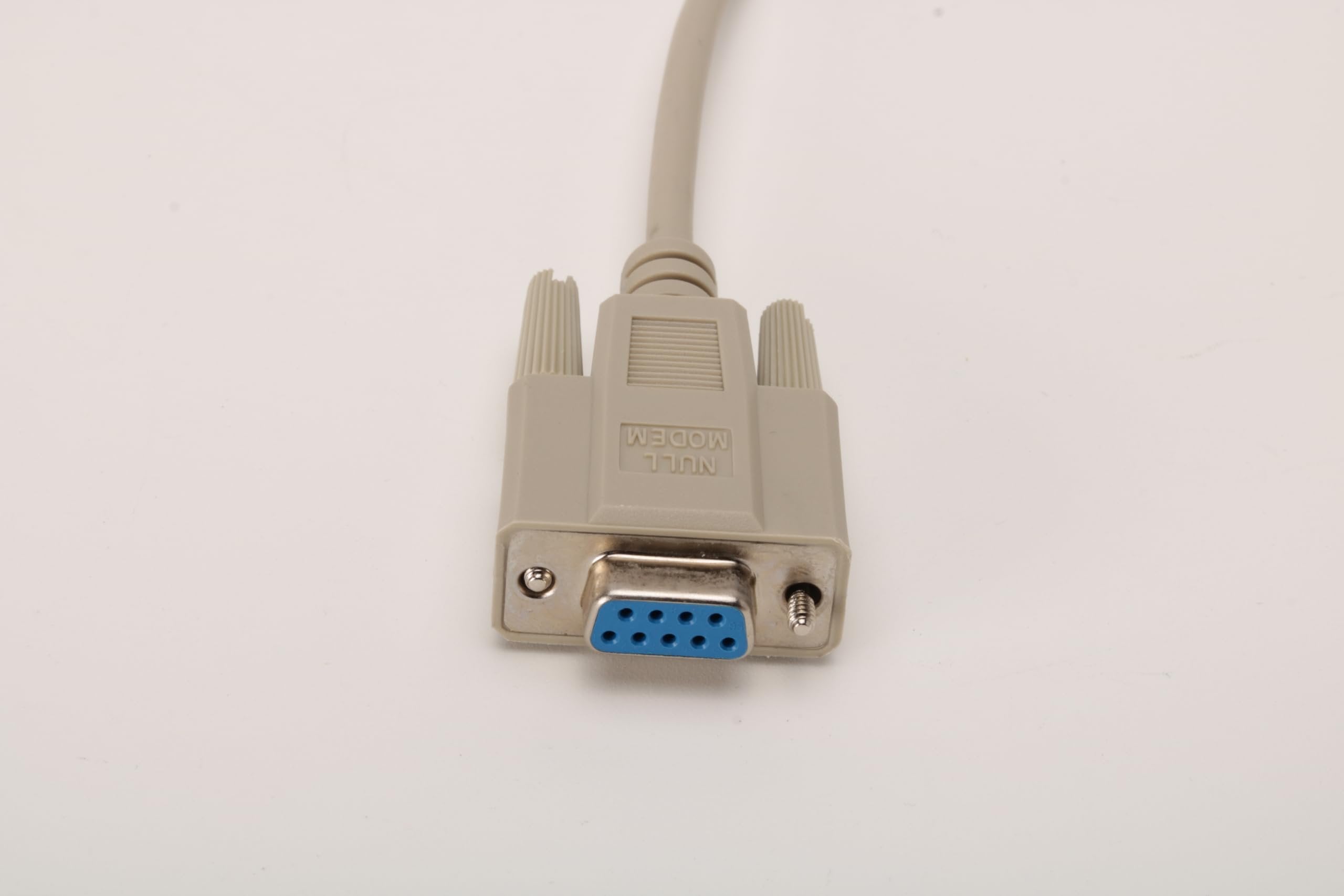 Wirenest® 10FT DB9 Female to Female Null Modem Cable – RS232 Crossover Serial Cable, Molded Connectors, Fully Shielded, Reliable DTE-to-DTE Communication for CNC, Modems, and Industrial Equipment