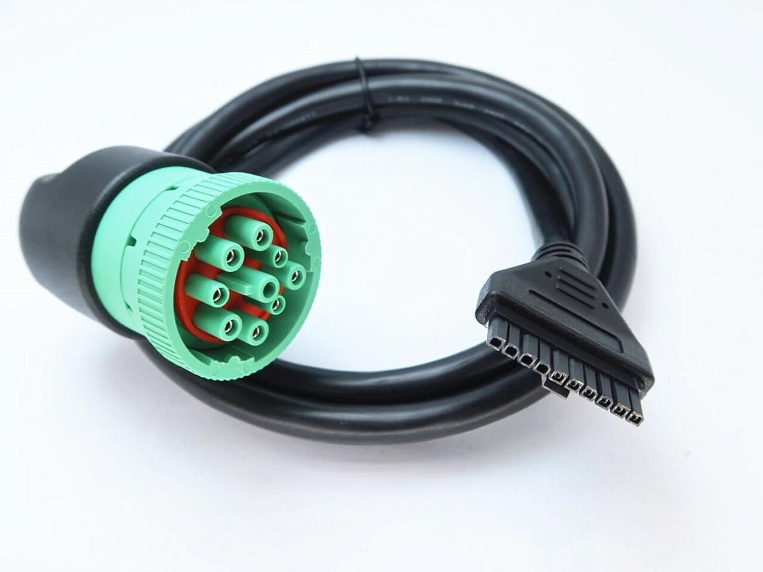 Wirenest® J1939 to 10-Pin PT30 ELD Logbook Cable for Electronic Logging Devices, 9-Pin Deutsch Diagnostic Adapter Harness for Fleet ELD Systems