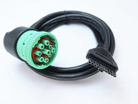 Wirenest® J1939 to 10-Pin PT30 ELD Logbook Cable for Electronic Logging Devices, 9-Pin Deutsch Diagnostic Adapter Harness for Fleet ELD Systems