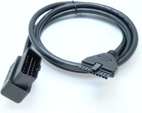 Wirenest® OBDII to 10-Pin PT30 ELD Logbook Cable for Electronic Logging Devices, OBD2 Diagnostic Adapter Harness for Fleet ELD Systems