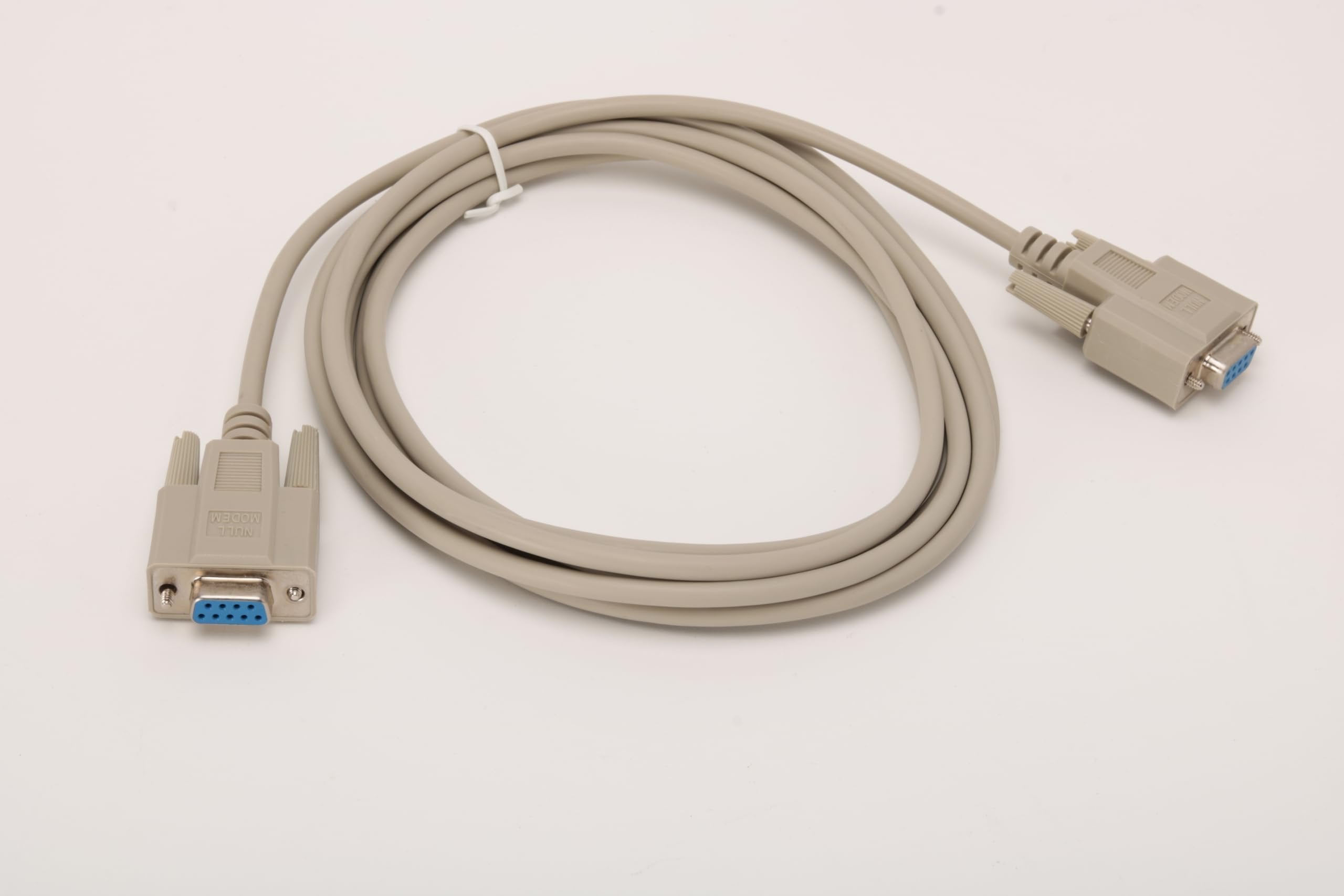 Wirenest® 10FT DB9 Female to Female Null Modem Cable – RS232 Crossover Serial Cable, Molded Connectors, Fully Shielded, Reliable DTE-to-DTE Communication for CNC, Modems, and Industrial Equipment
