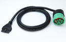 Wirenest® J1939 to 10-Pin PT30 ELD Logbook Cable for Electronic Logging Devices, 9-Pin Deutsch Diagnostic Adapter Harness for Fleet ELD Systems
