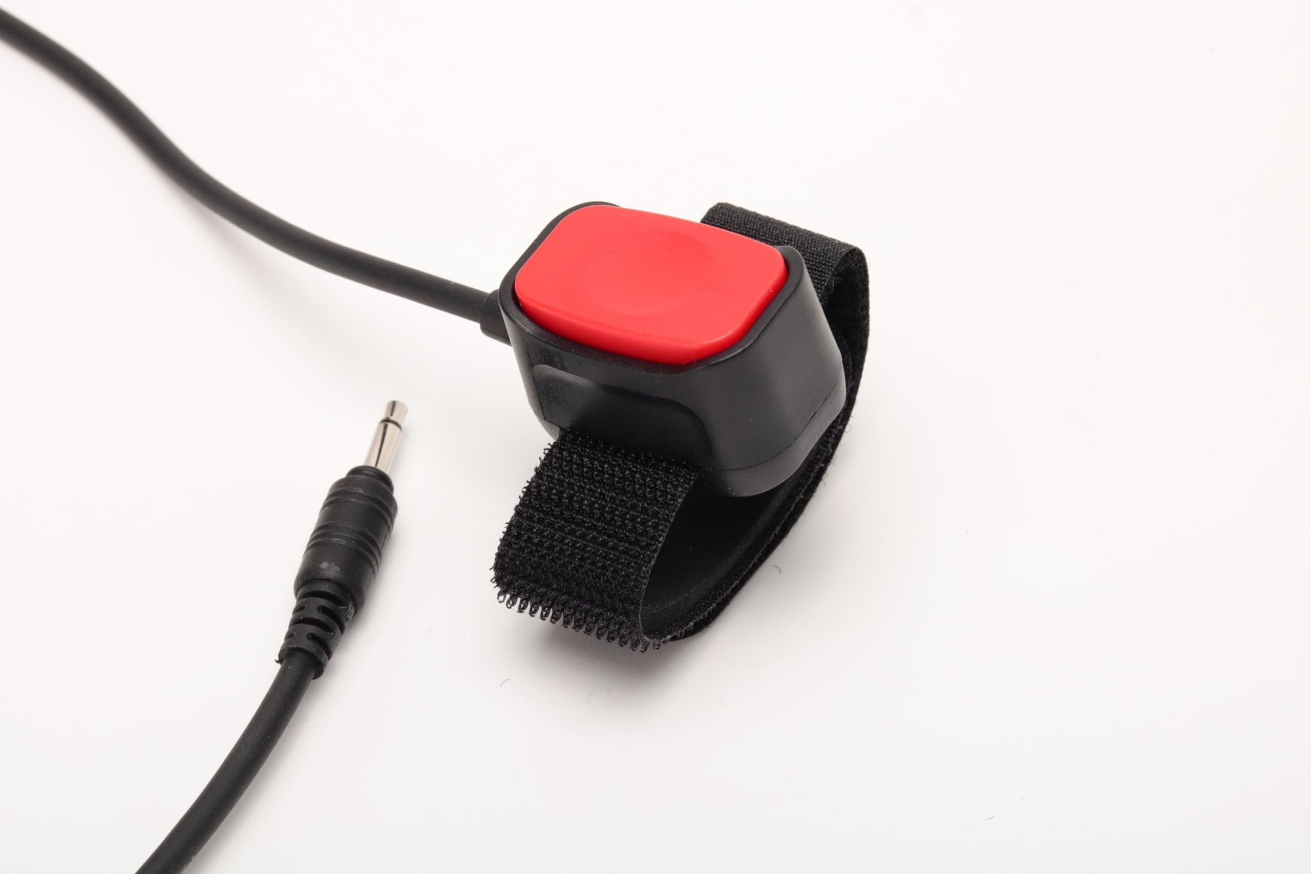 Wirenest® Aviation PTT Button with Velcro Strap – Inline Push-to-Talk Switch with 3.5 mm Plug – for Handheld Radio Adapters and Aviation Headsets