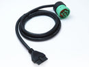 Wirenest® J1939 to 10-Pin PT30 ELD Logbook Cable for Electronic Logging Devices, 9-Pin Deutsch Diagnostic Adapter Harness for Fleet ELD Systems