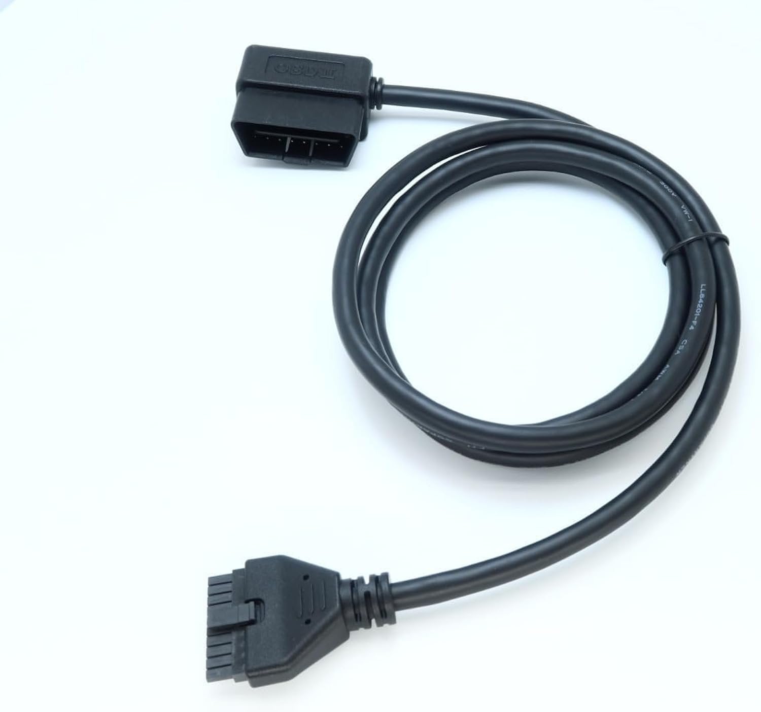 Wirenest® OBDII to 10-Pin PT30 ELD Logbook Cable for Electronic Logging Devices, OBD2 Diagnostic Adapter Harness for Fleet ELD Systems