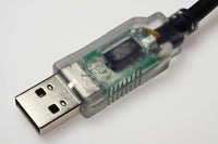 Wirenest® FTDI USB Kenwood KPG-22U Programming Cable, USB to 2-Pin K1 PC Control Lead with RX/TX LEDs, 6ft