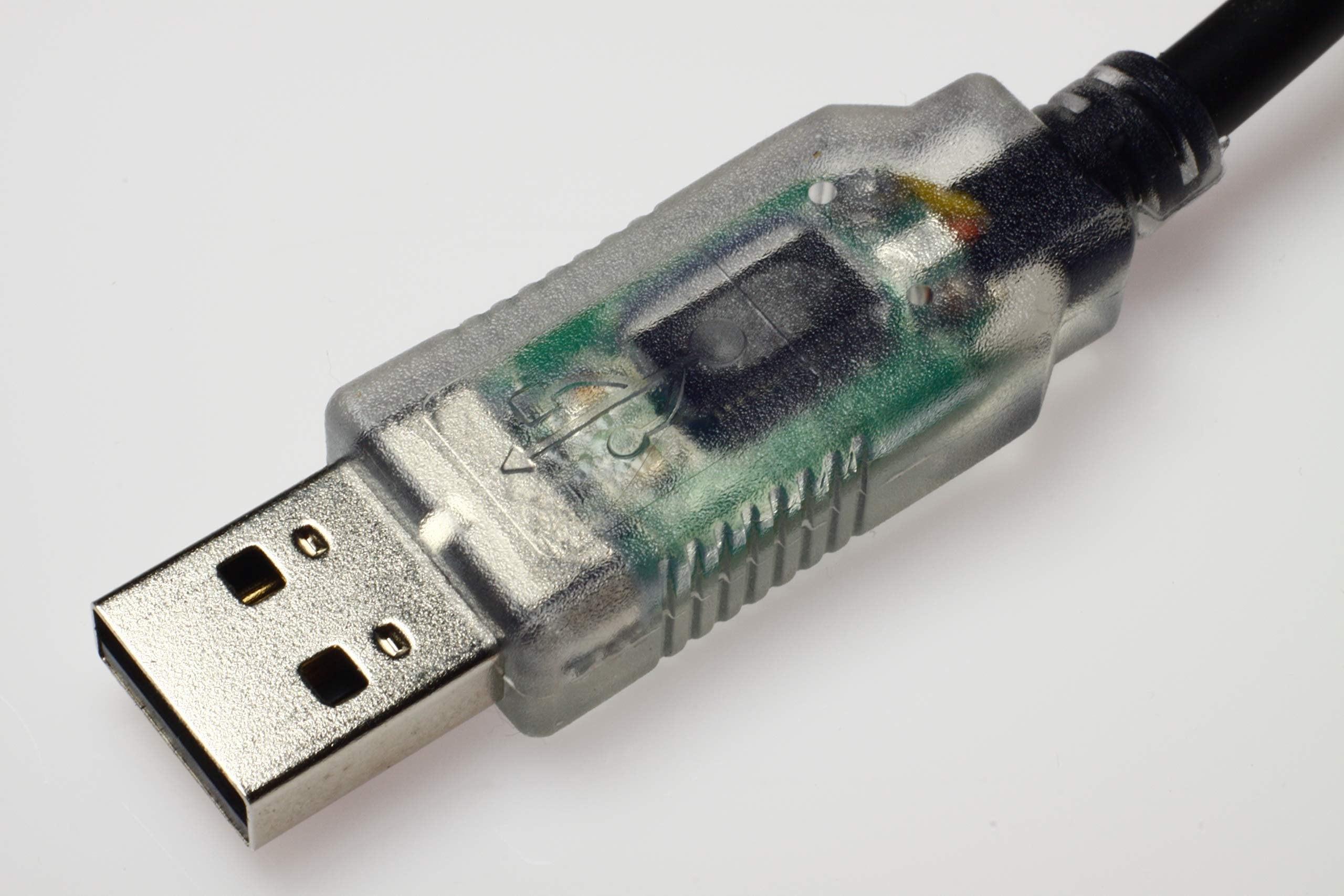 Wirenest® FTDI USB Kenwood KPG-22U Programming Cable, USB to 2-Pin K1 PC Control Lead with RX/TX LEDs, 6ft