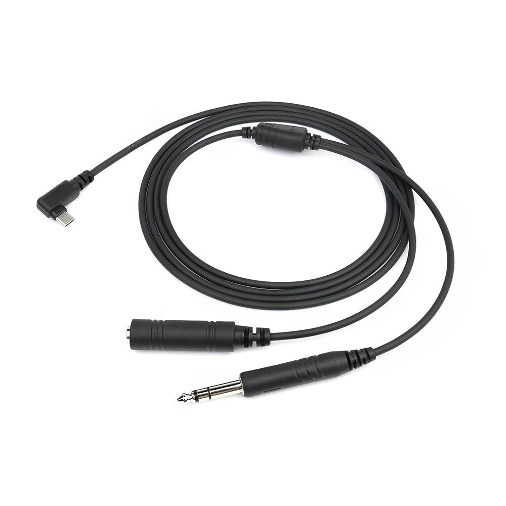 Wirenest® Aviation Audio Recording Adapter with USB-C Connector – Record Cockpit & ATC Audio, Single GA Plug to USB-C