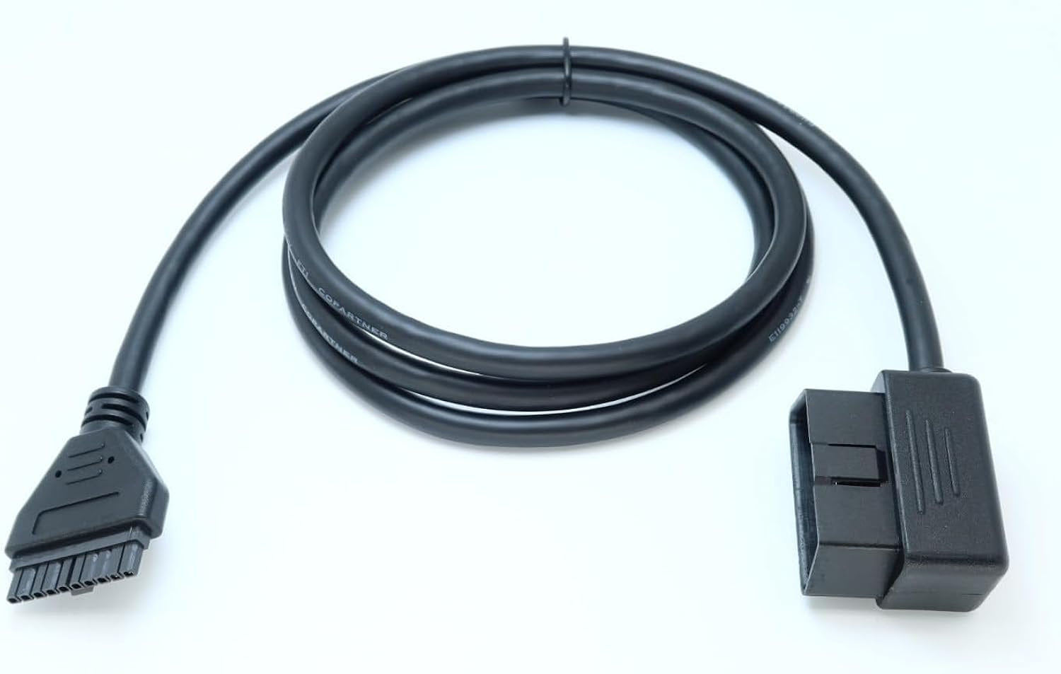 Wirenest® OBDII to 10-Pin PT30 ELD Logbook Cable for Electronic Logging Devices, OBD2 Diagnostic Adapter Harness for Fleet ELD Systems