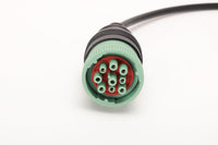 Wirenest® Diagnostic Cable for John Deere EDL V2 & V3 Service Advisor — Replacement for DS10050 / DS10039, Standard W1 (9-Pin Deutsch) Interface, 6FT Heavy-Duty Cable with Molded Connectors