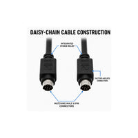 Wirenest VISCA 8-pin male to male daisy-chain cable — construction