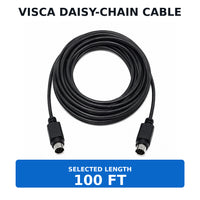 Wirenest VISCA 8-pin male to male daisy-chain cable — length 100 ft