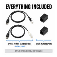 Wirenest VISCA extendable cable kit — included components