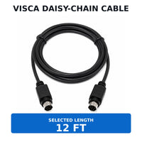 Wirenest VISCA 8-pin male to male daisy-chain cable — length 12 ft