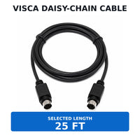 Wirenest VISCA 8-pin male to male daisy-chain cable — length 25 ft